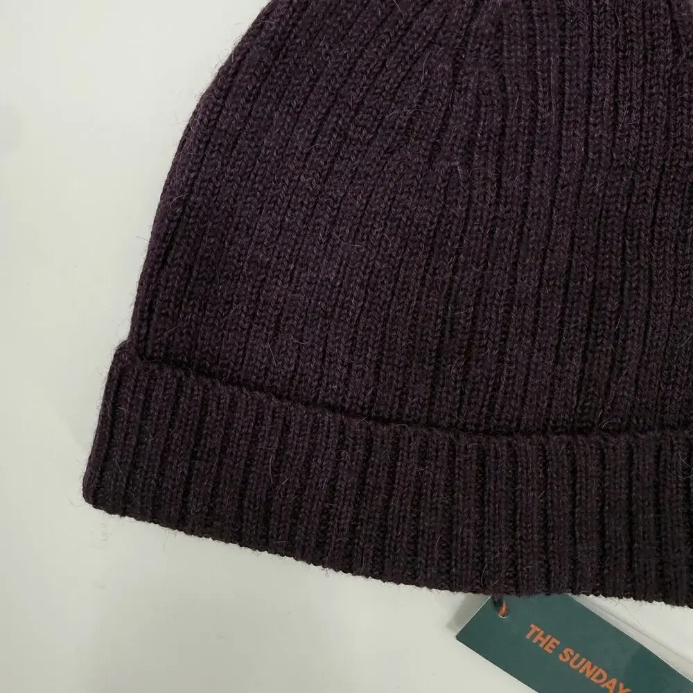 The Sunday Collective Beanie Hat One Size Toddler/Kids Unisex 100% Alpaca NWT